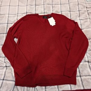 Black Brown 1826 wool pull over NWT